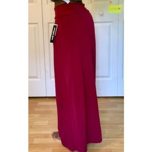 Burgundy Red Maxi Skirt